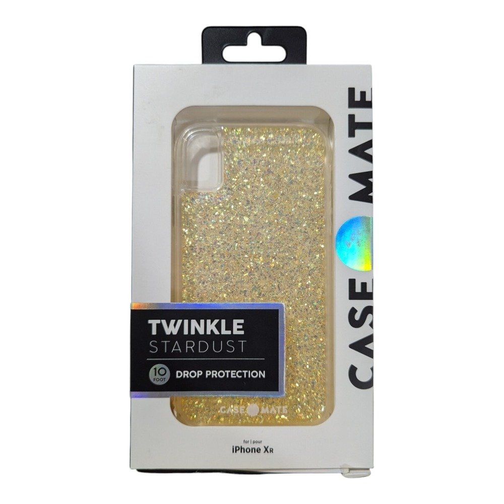 A2. Case-Mate Twinkle Stardust‎ Case for Apple iPhone Xr - Gold Glitter